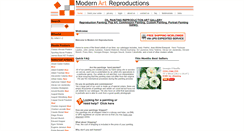 Desktop Screenshot of modern-art-reproductions.com
