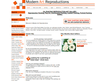 Tablet Screenshot of modern-art-reproductions.com